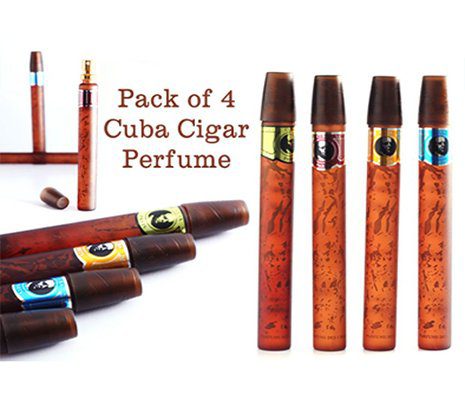 Pack of 4 Cuba Cigar Perfumes in Pakistan