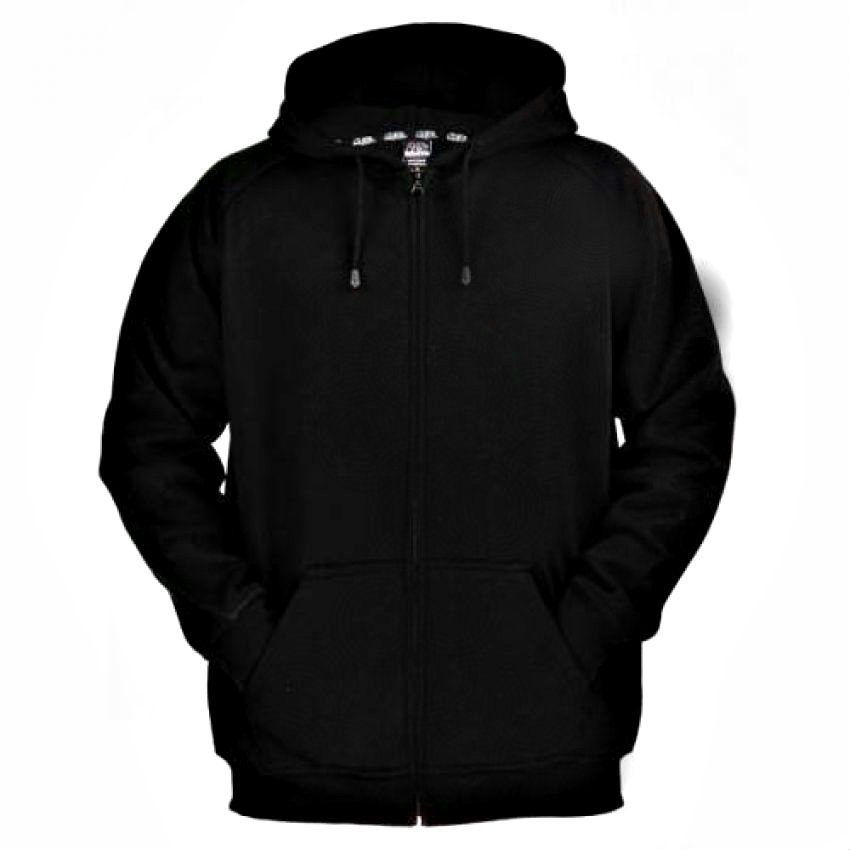Plain Black Zipper Hoodie In Pakistan