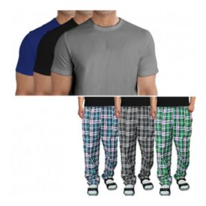 Pack Of 3 Plain T Shirts + 3 Pajamas SUMMER DEAL in Pakistan