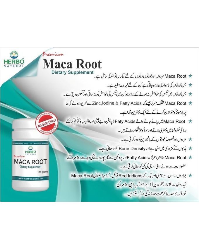 Maca Root Powder - 100 Grams Price in Pakistan