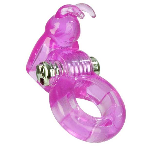 CalExotics Basic Essentials Bunny Enhancer Vibrating Penis Ring 1