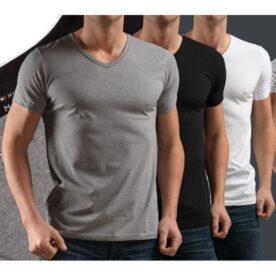 Pack of 3 V-Neck Half Sleeves T-Shirts In Pakistan
