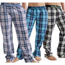 Pack of 3 Checkered Trousers Pajamas In Pakistan
