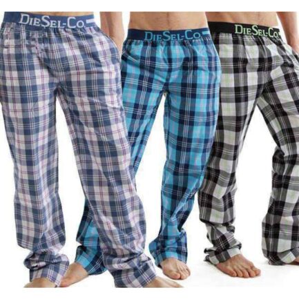 Pack of 3 Checkered Trousers Pajamas In Pakistan