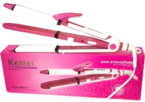 Kemei 3 in 1 Hair Straightener & Curler