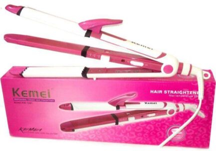 Kemei 3 in 1 Hair Straightener & Curler