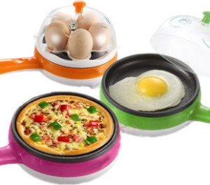 Multifunctional Mini Electric Frying Pan With Egg Steamer In Pakistan