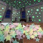 Pack of 100 PCS Glow In The Dark Plastic Fluorescent Stars in Pakistan