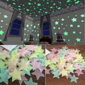 Pack of 100 PCS Glow In The Dark Plastic Fluorescent Stars in Pakistan