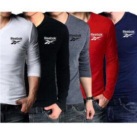 Pack Of 5 V-Neck Full Sleeves Reebok T-Shirts In Pakistan