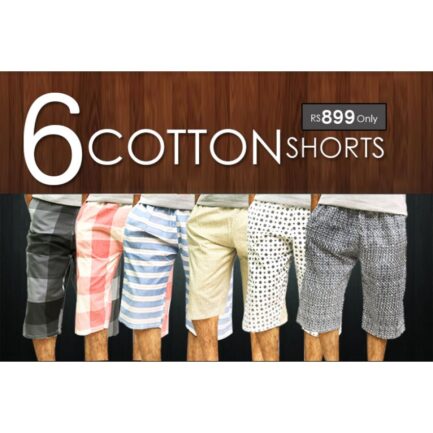 Pack Of 6 Cotton Shorts For Men