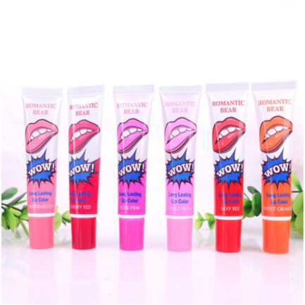 Pack of 6 WOW Long Lasting Water Proof Peel Off Lipstick in Pakistan
