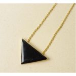Black Triangle Necklace For Women in Pakistan