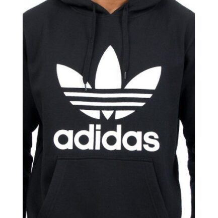 Adidas Black Hoodie for Men 2