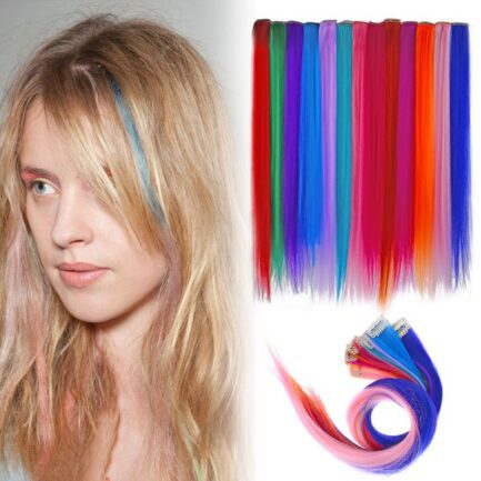 Clip On Colored Hair Extension