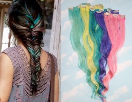 Clip On Colored Hair Extension in Pakistan