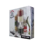 12-Bottle Spice Tower Carousel - Transparent in Pakistan