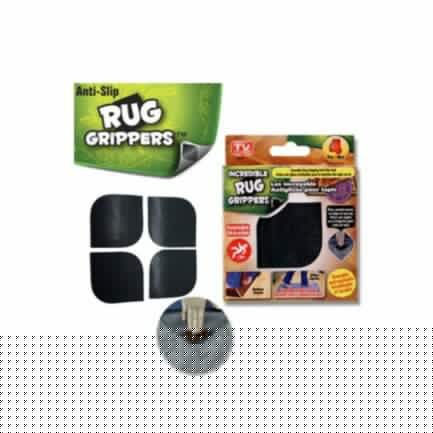 Pack Of 4 - Anti Skid Rug Grippers - Black