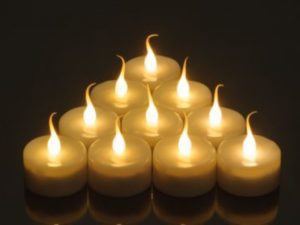 Pack of 10 LED Tealight Candles with 100pcs Cell's in Pakistan