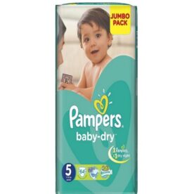Pampers Baby-Dry Mega Pack -Size 5 - 64 Pieces in Pakistan