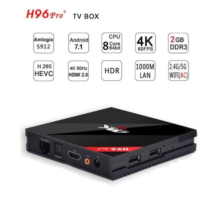 Android Tv Box H96 Pro Plus 3GB+32GB Octa Core 4k in Pakistan