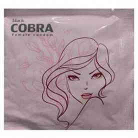 Black Cobra Female Condom (Pack of 4 Condoms)