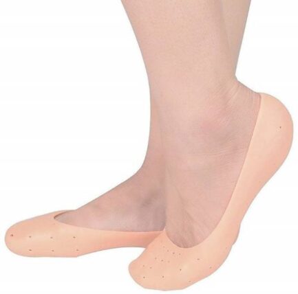 Silicone Heel Protector pain relief Anti Crack Gel Pad Socks Foot Support Pack of 1 Multi Color4