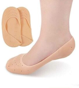 Silicone Heel Protector ,pain relief Anti-Crack Gel Pad Socks Foot Support (Pack of 1)