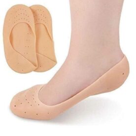 Silicone Heel Protector ,pain relief Anti-Crack Gel Pad Socks Foot Support (Pack of 1)