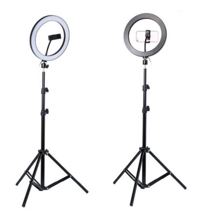 26cm Ring Light with 7 Feet Adjustable Tripod&Mobile Holder