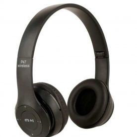 P47 Wireless Bluetooth Headphones Over Ear Foldable Headset for Music Calling Talking FM Ratio Pubg Gaming with Mic Microphone Stereo Bass 3.5mm Audio Jack Support With SD Card Options