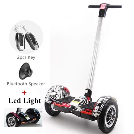 Hoverboard Electric Scooter, Bluetooth & Speaker With LED
