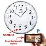 Wifi Spy Wall clock Wireless Hidden Video Recording Camera