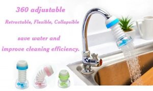 New Fan Faucet With Clip 360 Degree Adjustable Flexible Kitchen Faucet Tap Water Filter